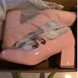 Call It Spring RUUBY Mary Jane Light Pink Pumps Block Heel NEW in Box NIB Size 8